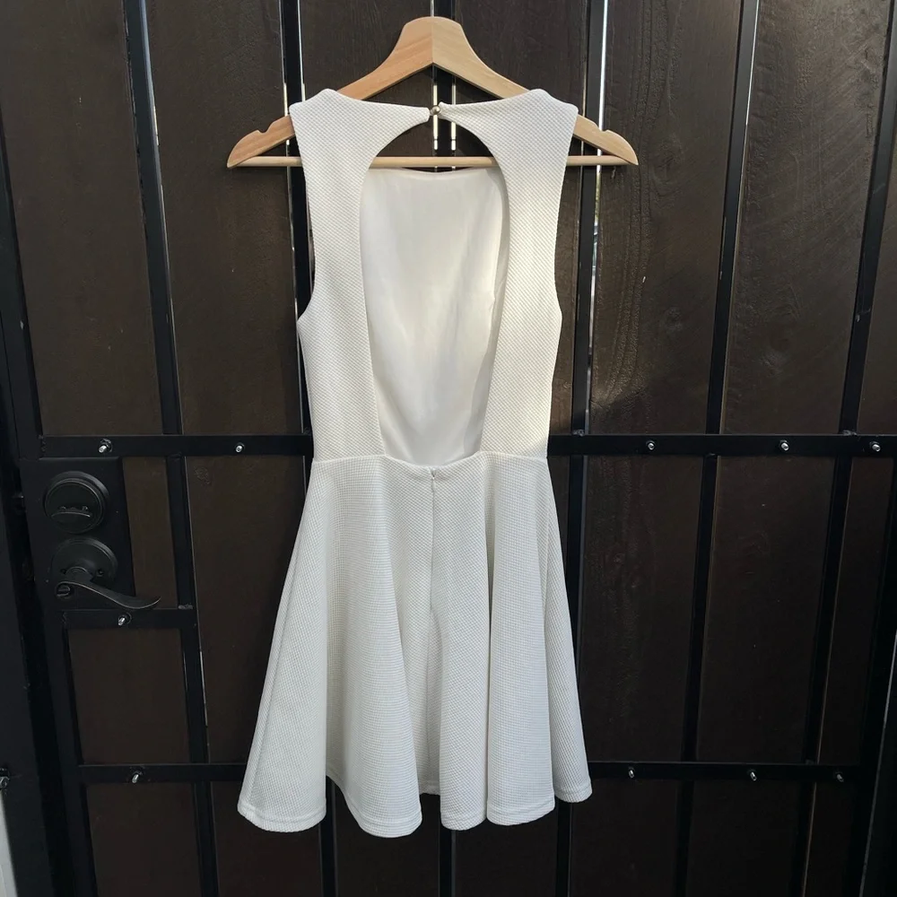 Lulu’s White Skater Dress - Picture 7 of 7